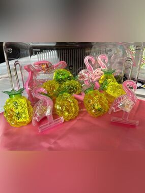 Pink Flamingo & Yellow Pineapple Flamazing Mystery Jewelry Boxes Available